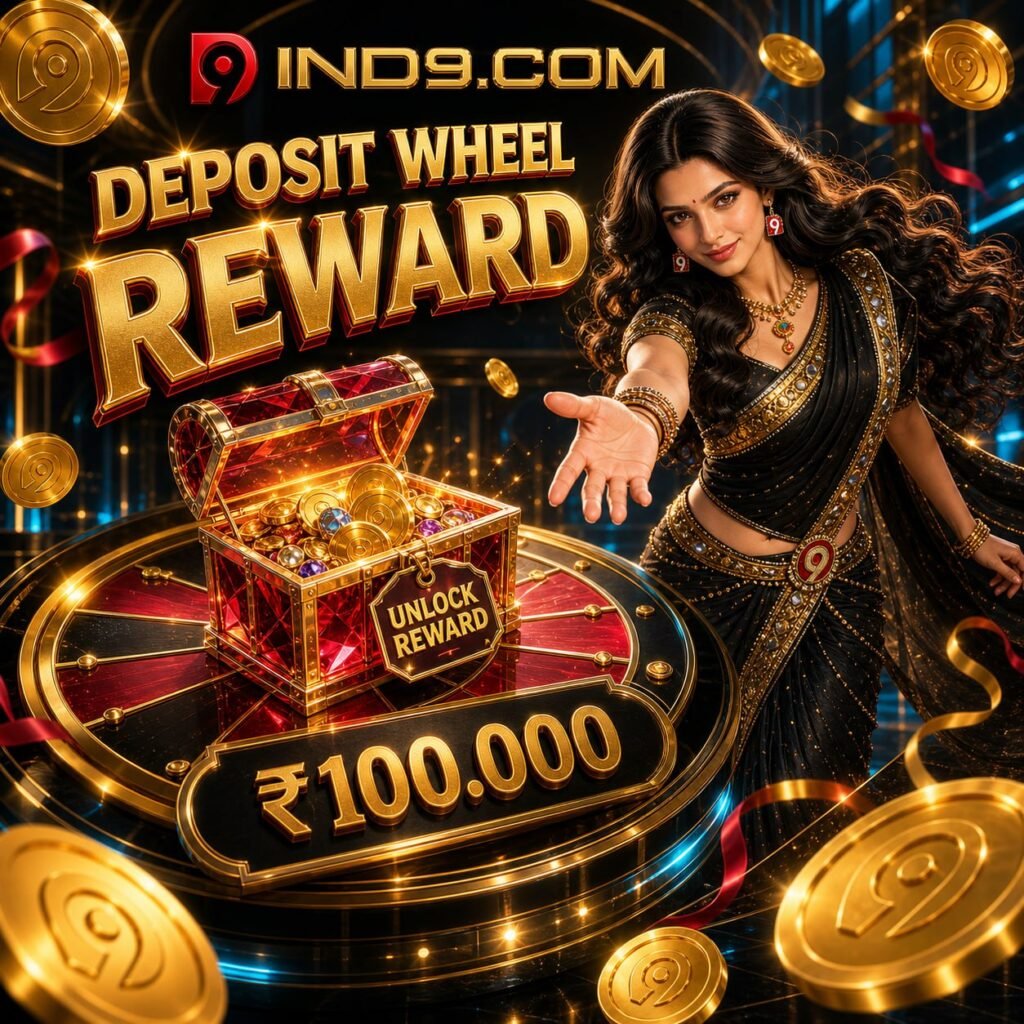 Mobile user playing games on IND9 app